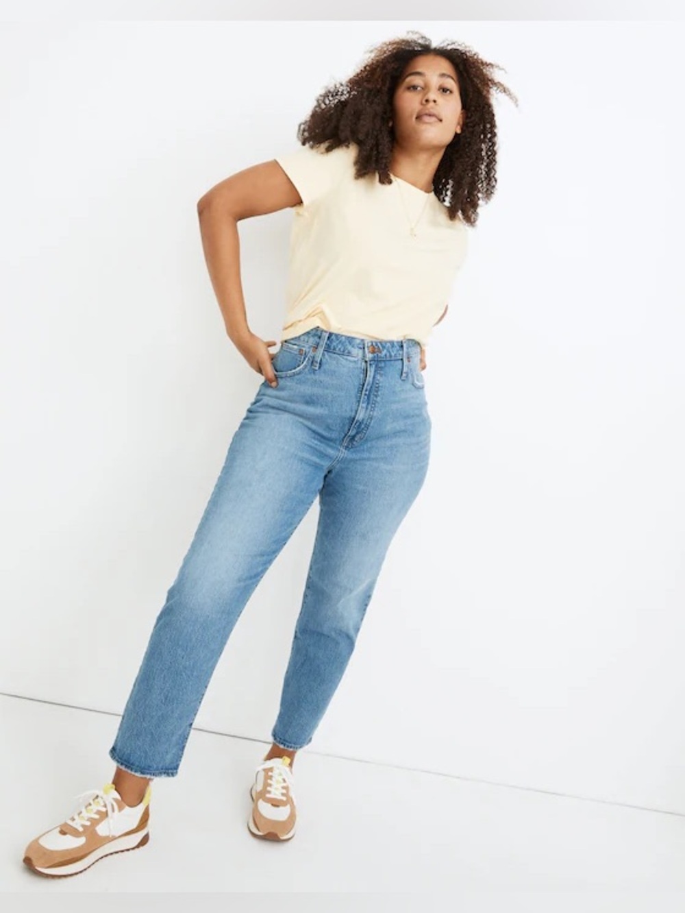 Madewell Jeans Womens 32 Petite Classic Straight Ankle Crop High Rise - Picture 1 of 10
